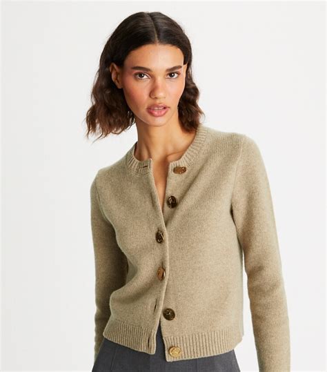 tory burch sweater with button.